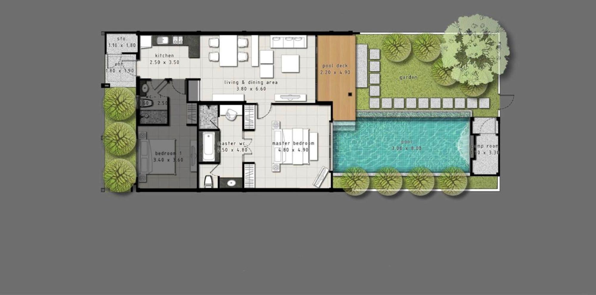 Two Bedroom Onyx Villa Nai Harn Exteriör bild